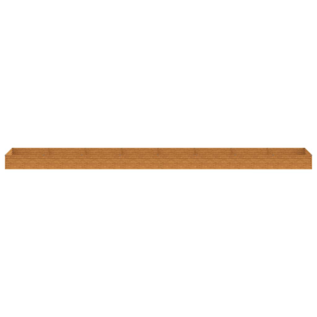 Fioriera Rialzata da Giardino 770x100x36 cm in Acciaio Corten