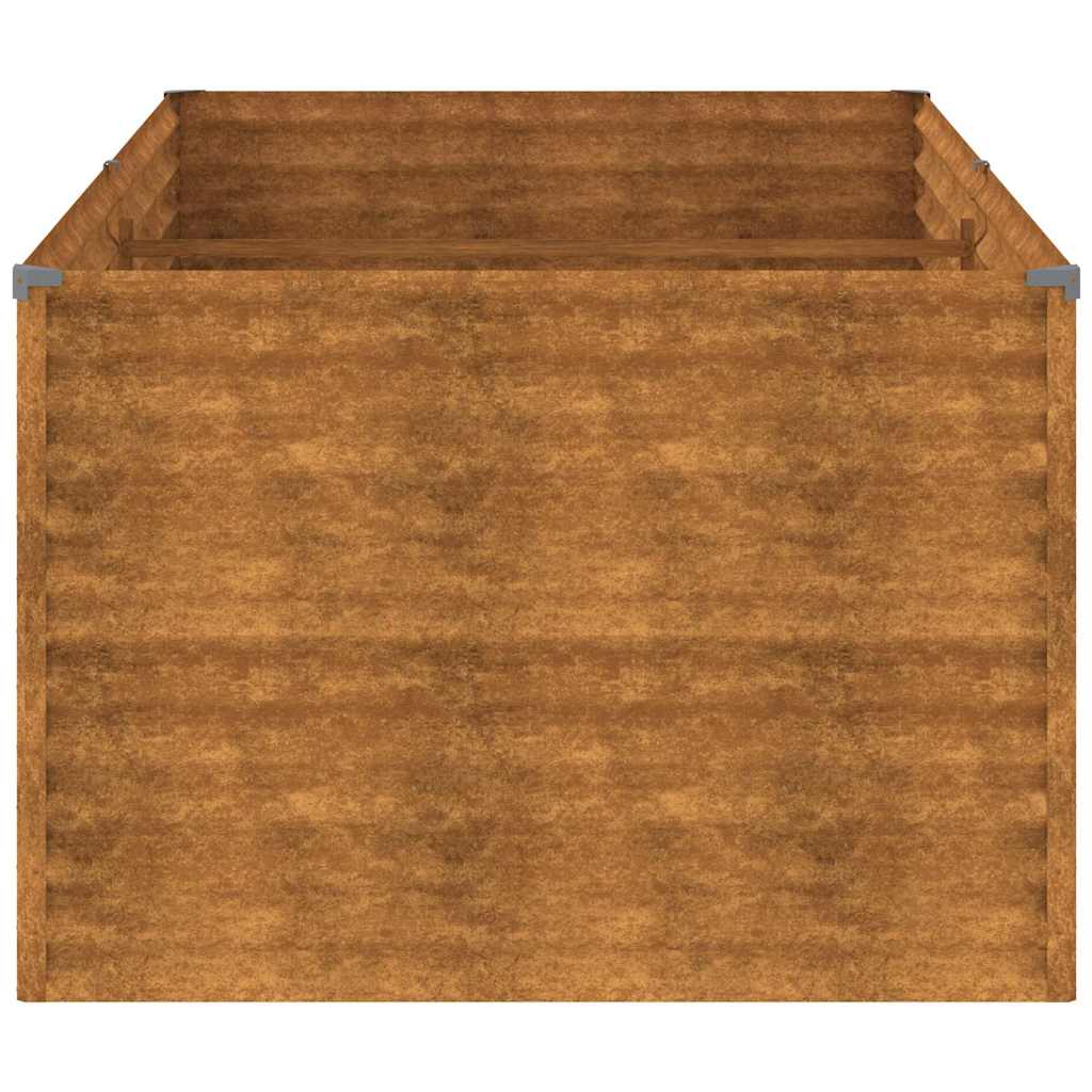 Fioriera Rialzata da Giardino 196x100x69 cm in Acciaio Corten