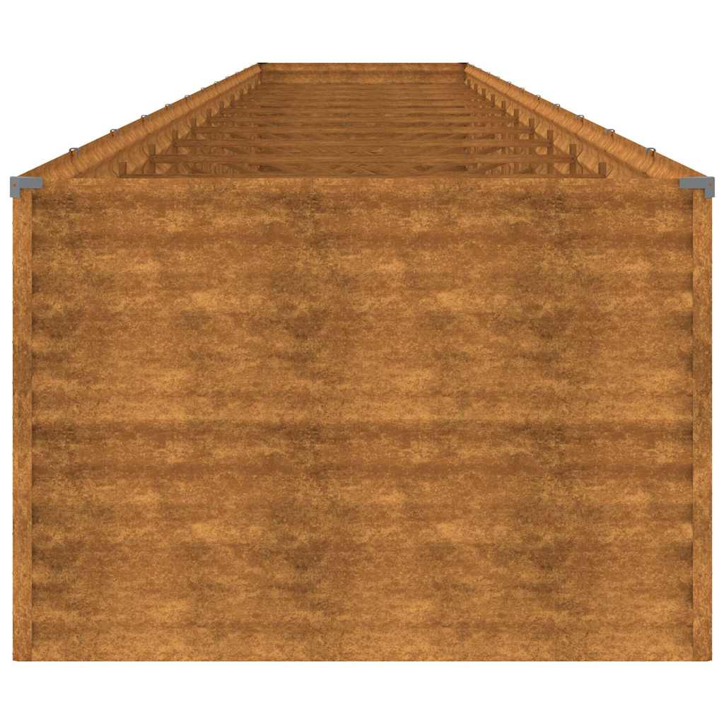 Fioriera Rialzata da Giardino 1150x100x69 cm in Acciaio Corten