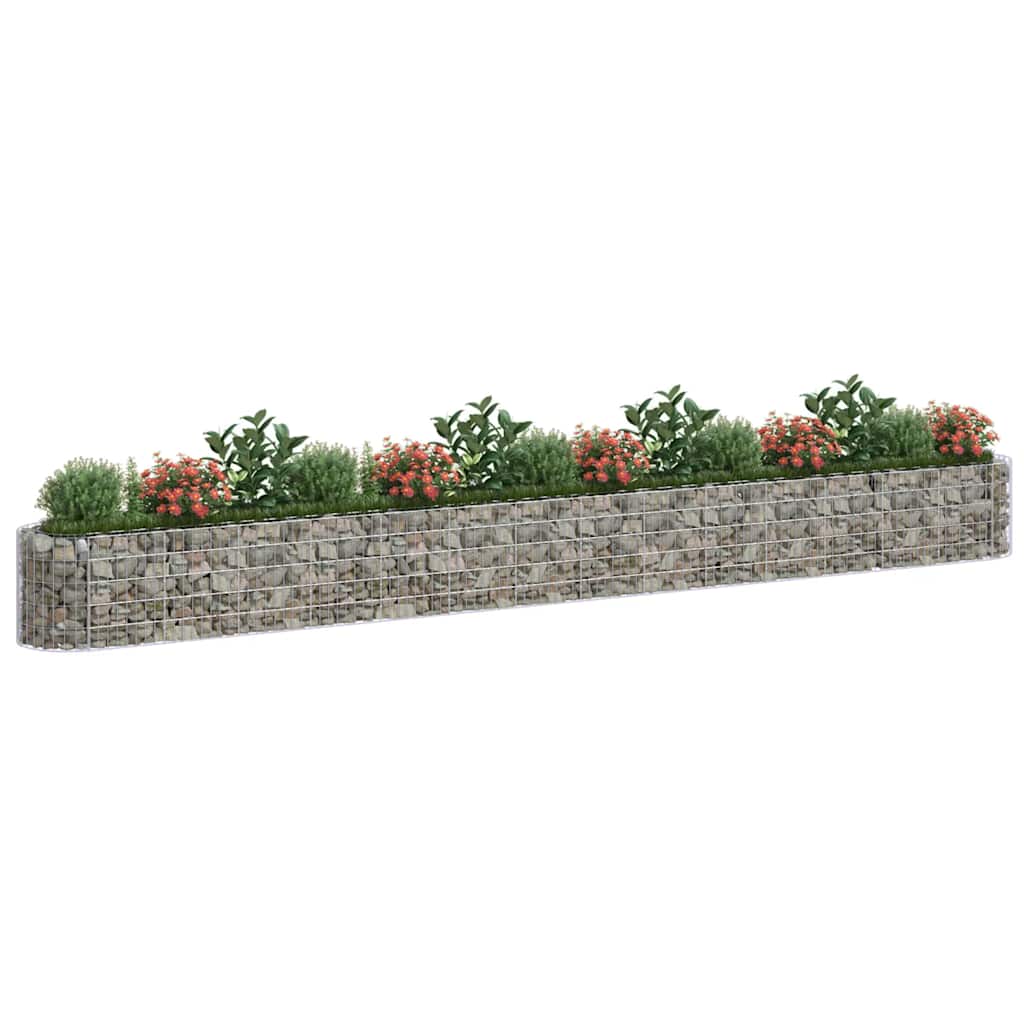 Gabbione con Letto Rialzato in Acciaio Zincato 540x50x50 cm