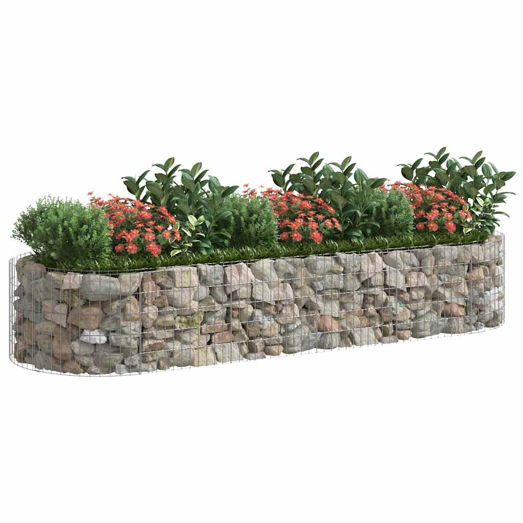 Gabbione con Letto Rialzato in Ferro Zincato 300x100x50 cm