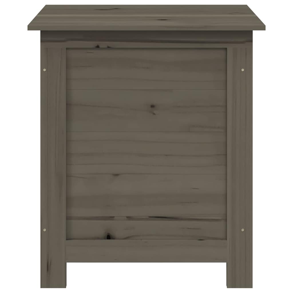 Scatola Cuscini Antracite 50x50x56cm in Legno Massello di Abete