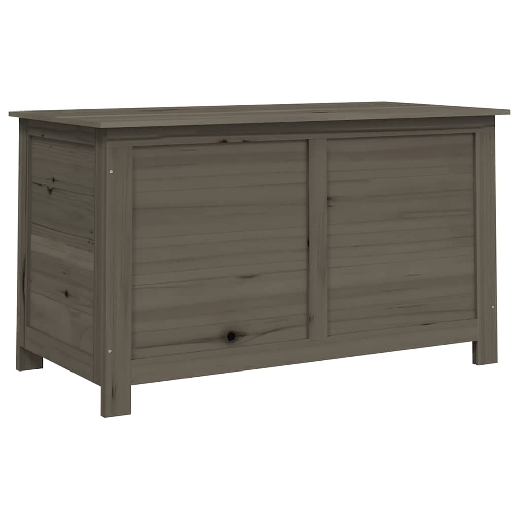 Scatola Cuscini Antracite 100x50x56 cm Legno Massello di Abete