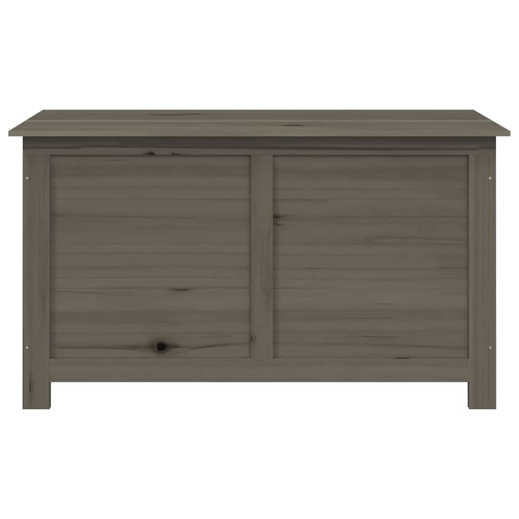 Scatola Cuscini Antracite 100x50x56 cm Legno Massello di Abete