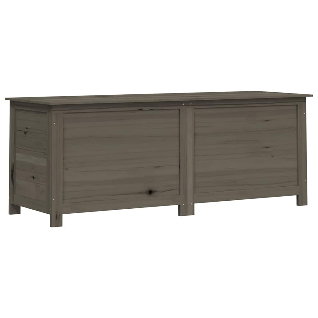 Scatola Cuscini Antracite 150x50x56 cm Legno Massello di Abete