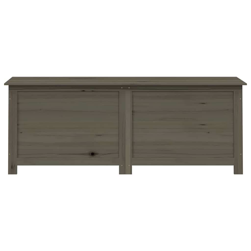 Scatola Cuscini Antracite 150x50x56 cm Legno Massello di Abete