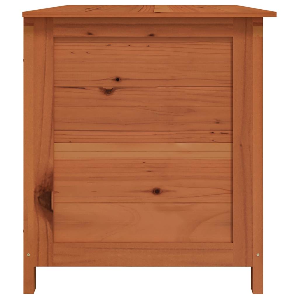 Scatola Cuscini Marrone 150x50x56 cm in Legno Massello di Abete