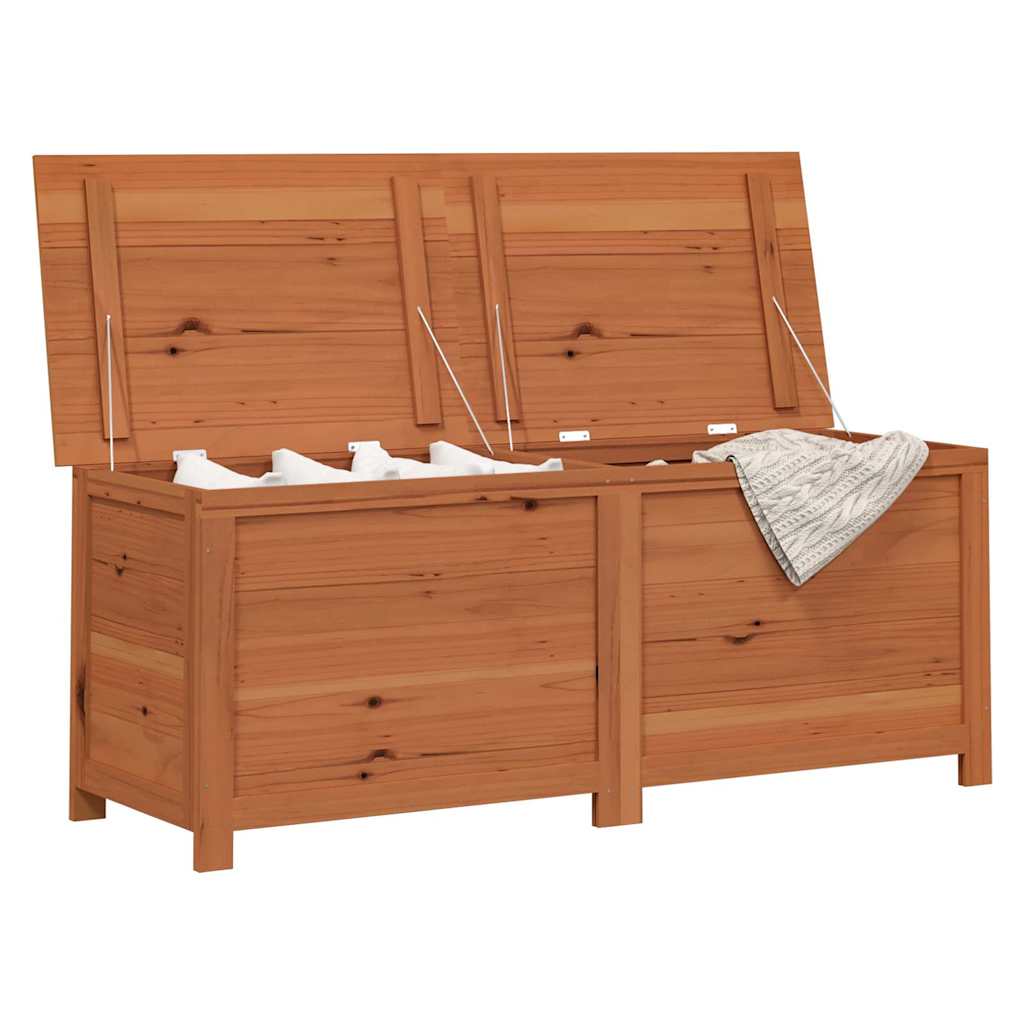 Scatola Cuscini Marrone 150x50x56 cm in Legno Massello di Abete