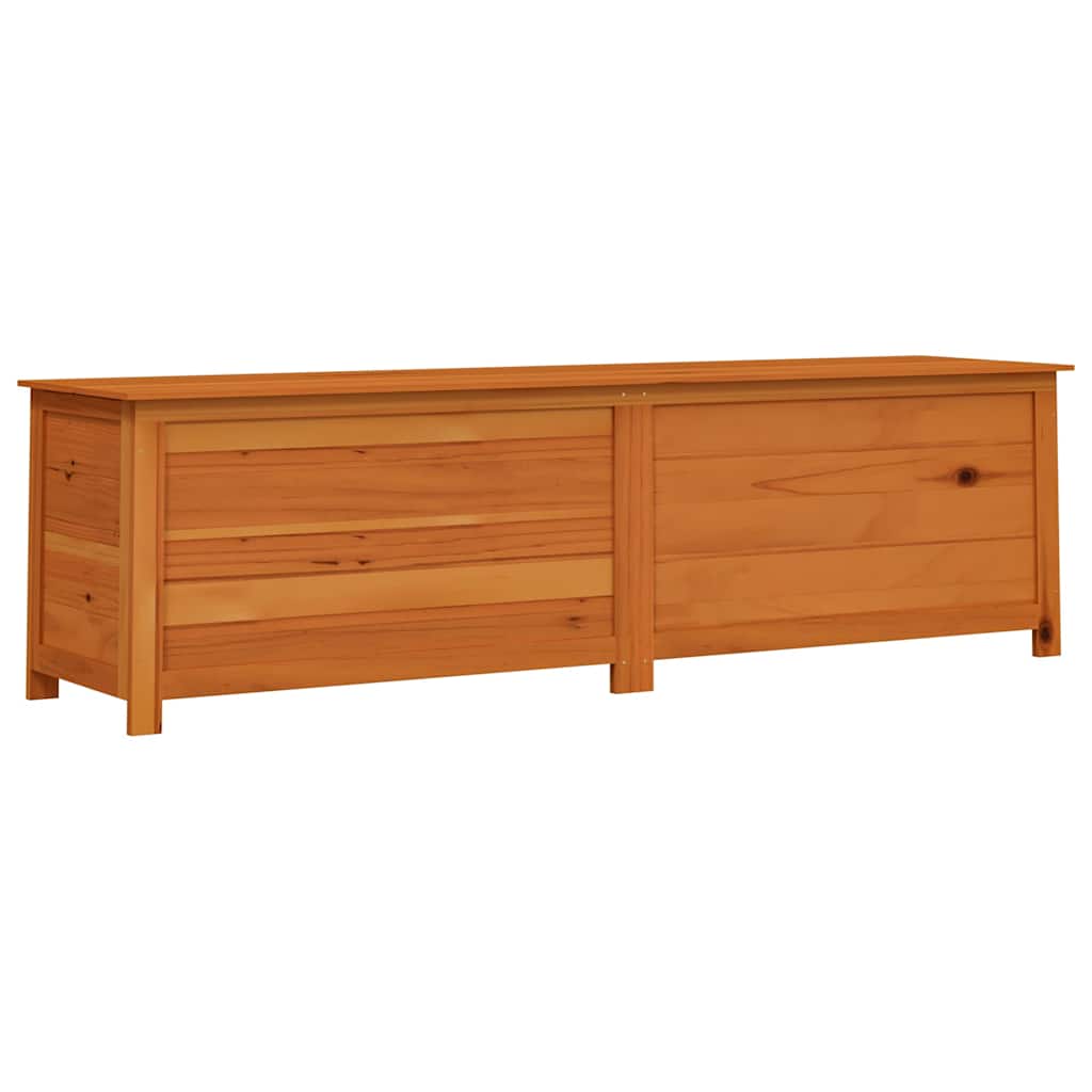 Scatola Esterni Cuscini Marrone 200x50x56 Legno Massello Abete