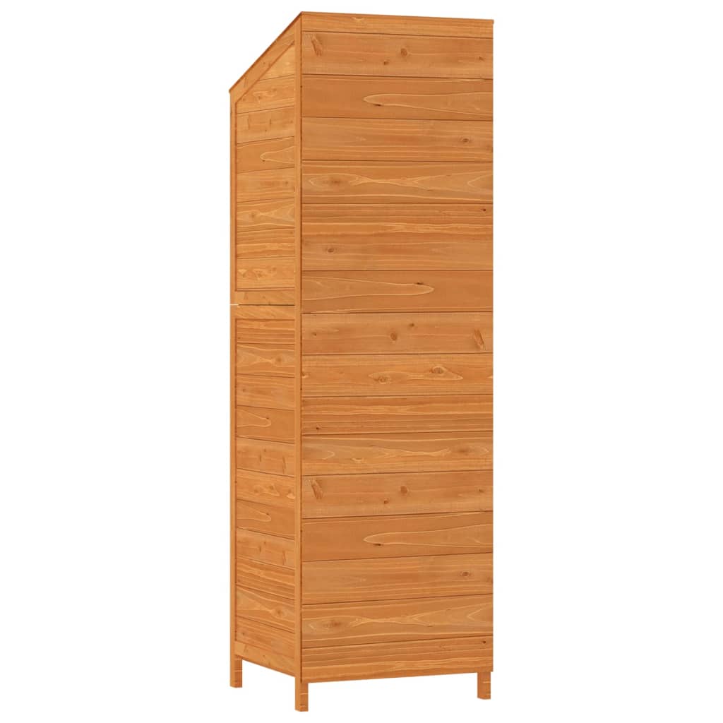 Capanno da Giardino Marrone 55x52x174,5 cm Legno Massello Abete