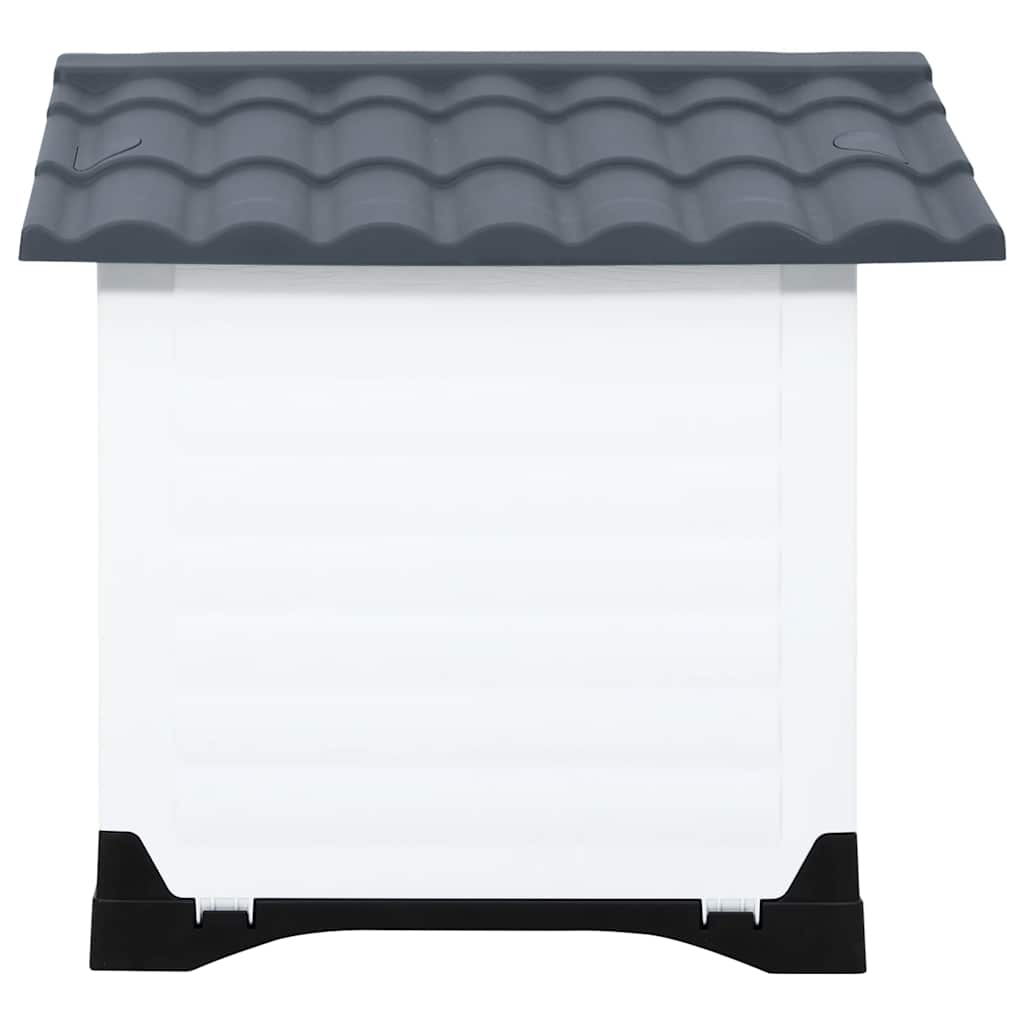 Cuccia per cani grigia 90,5x68x66 cm in polipropilene