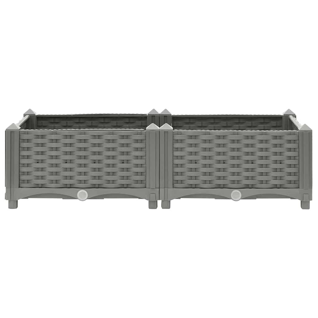 Fioriera Rialzata 80x40x23 cm in Polipropilene