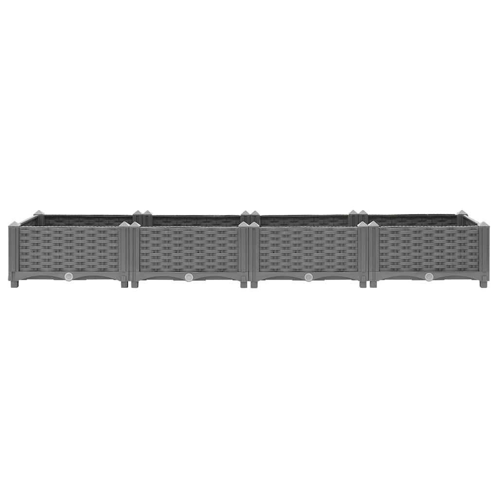 Fioriera Rialzata 160x40x23 cm in Polipropilene
