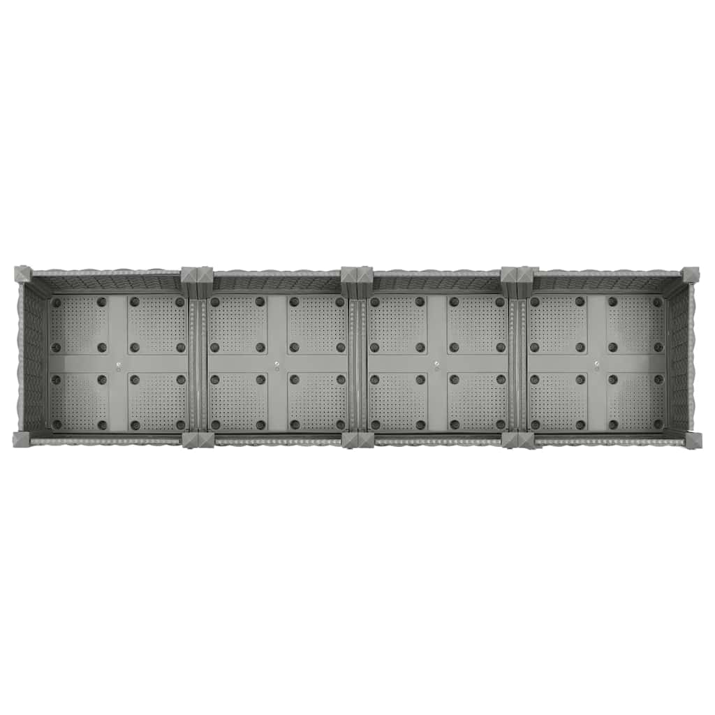 Fioriera Rialzata 160x40x23 cm in Polipropilene