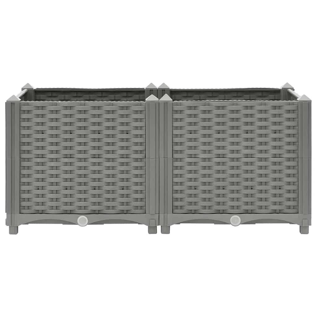 Fioriera Rialzata 80x40x38 cm in Polipropilene