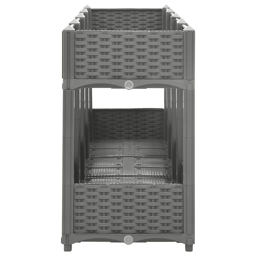 Fioriera Rialzata 160x40x71 cm in Polipropilene