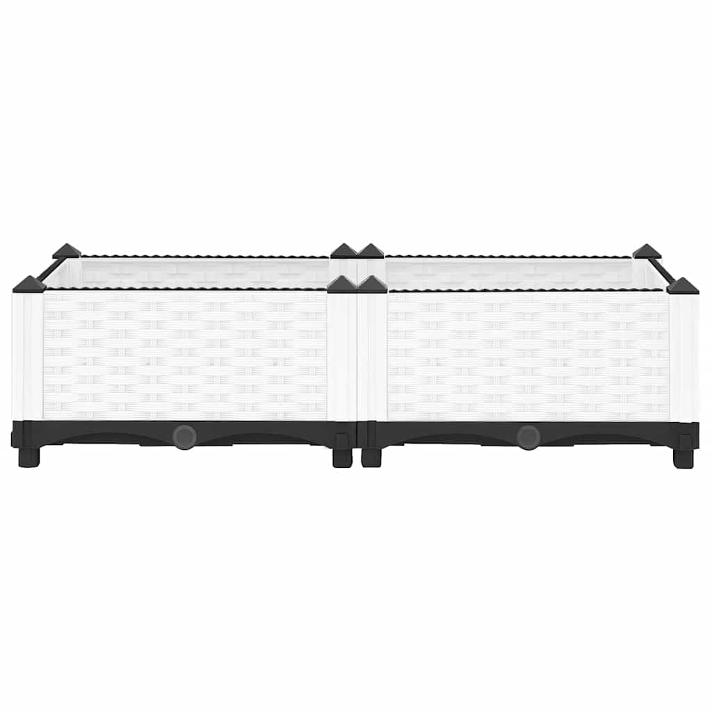 Fioriera Rialzata 80x40x23 cm in Polipropilene