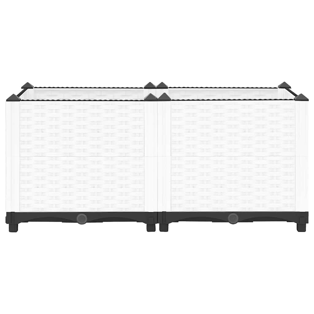 Fioriera Rialzata 80x40x38 cm in Polipropilene