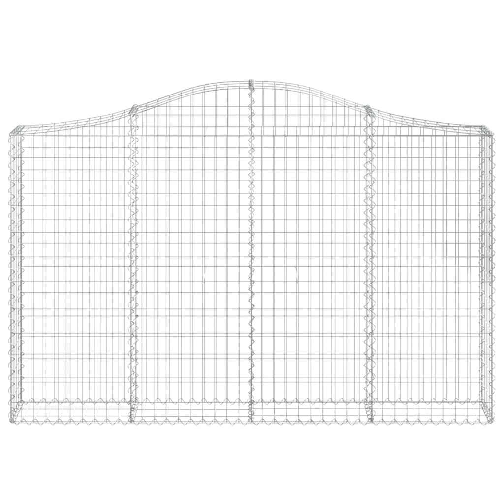 Cesto Gabbione ad Arco 200x30x120/140 cm Ferro Zincato