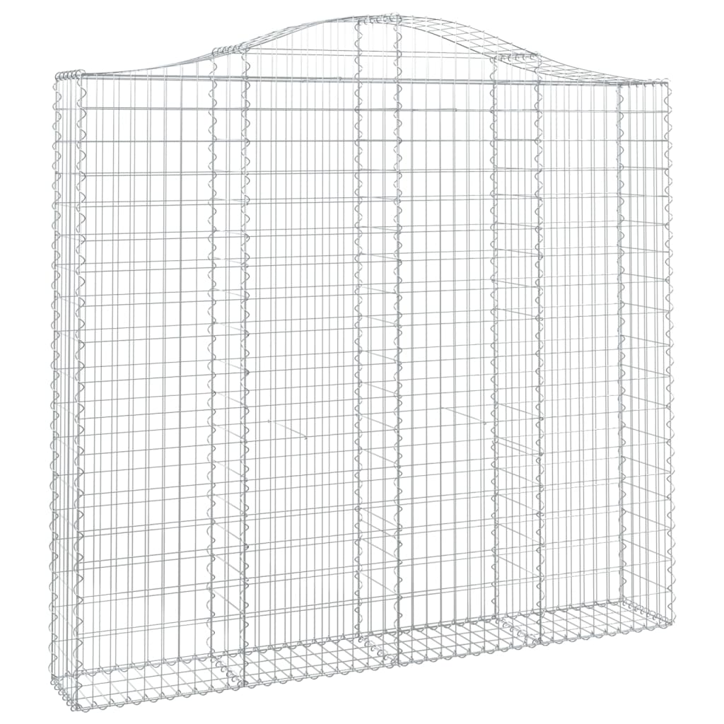 Cesto Gabbione ad Arco 200x30x180/200 cm Ferro Zincato