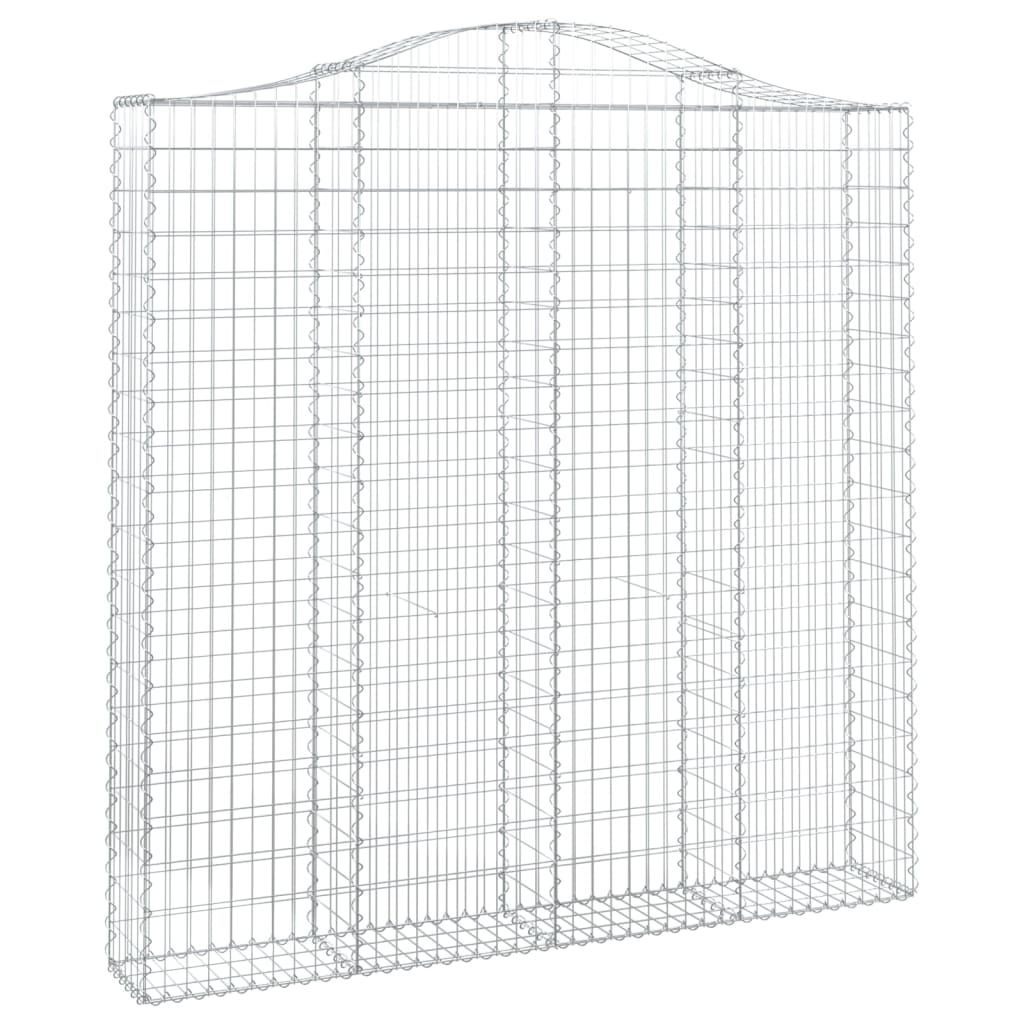 Cesto Gabbione ad Arco 200x30x200/220 cm Ferro Zincato