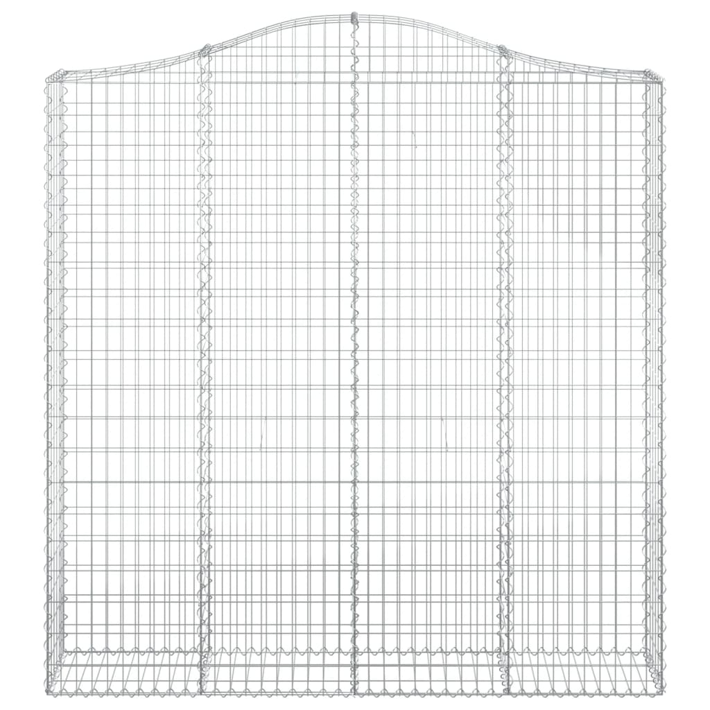 Cesto Gabbione ad Arco 200x30x200/220 cm Ferro Zincato