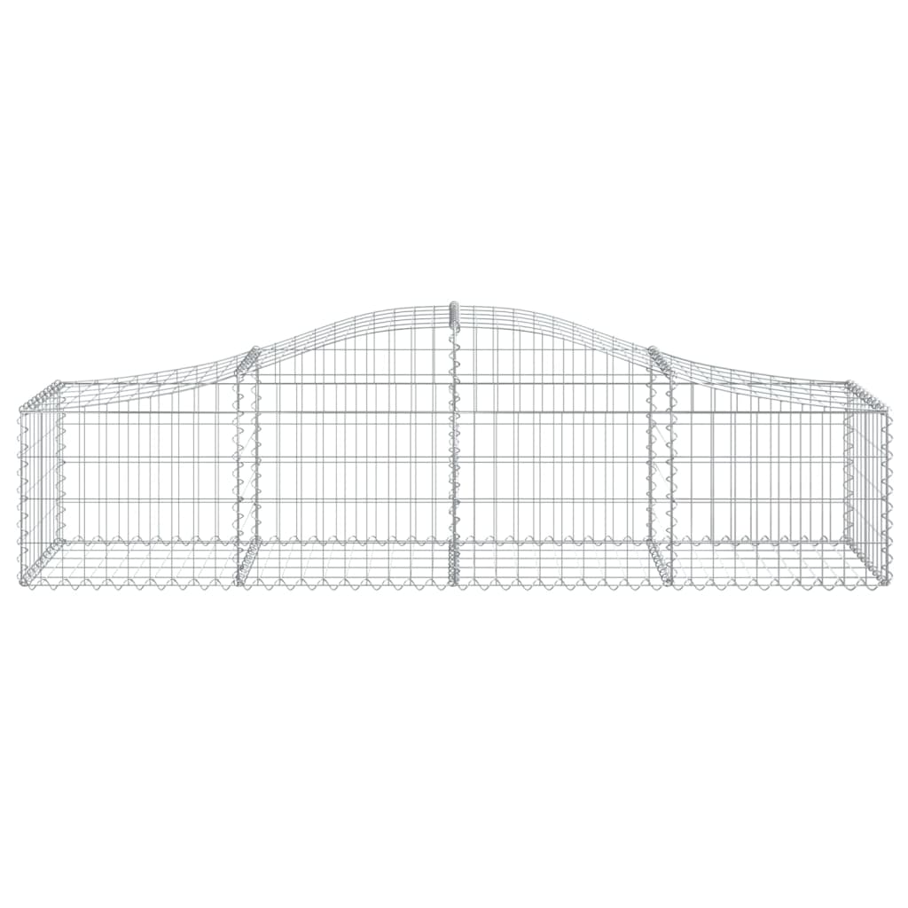 Cesto Gabbione ad Arco 200x50x40/60 cm Ferro Zincato