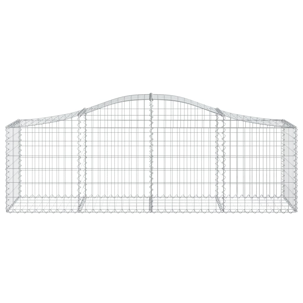 Cesto Gabbione ad Arco 200x50x60/80 cm Ferro Zincato
