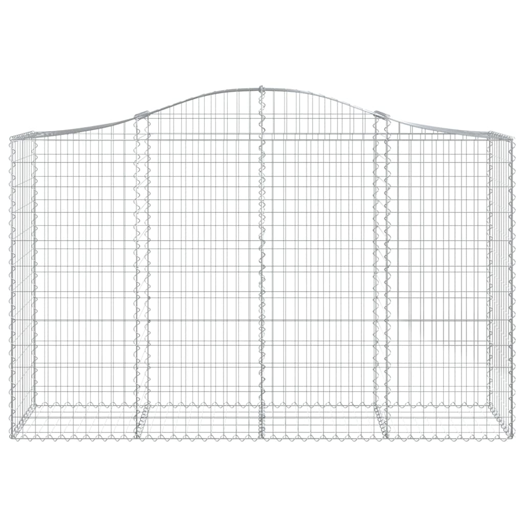 Cesto Gabbione ad Arco 200x50x120/140 cm Ferro Zincato