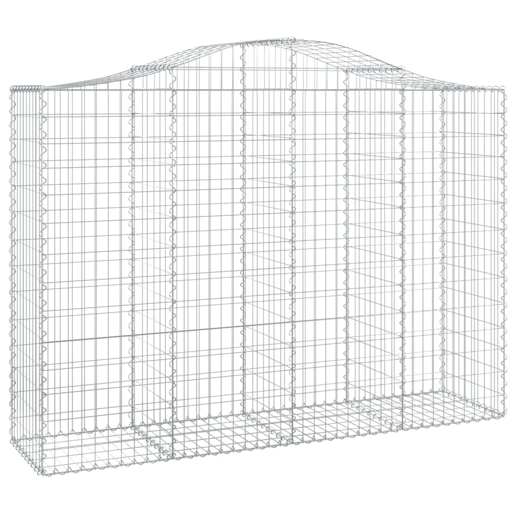 Cesto Gabbione ad Arco 200x50x140/160 cm Ferro Zincato
