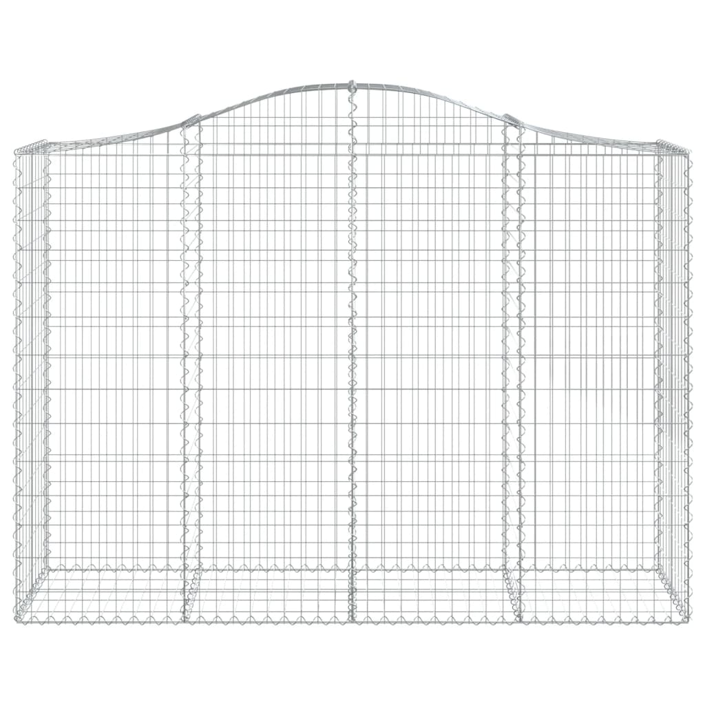 Cesto Gabbione ad Arco 200x50x140/160 cm Ferro Zincato