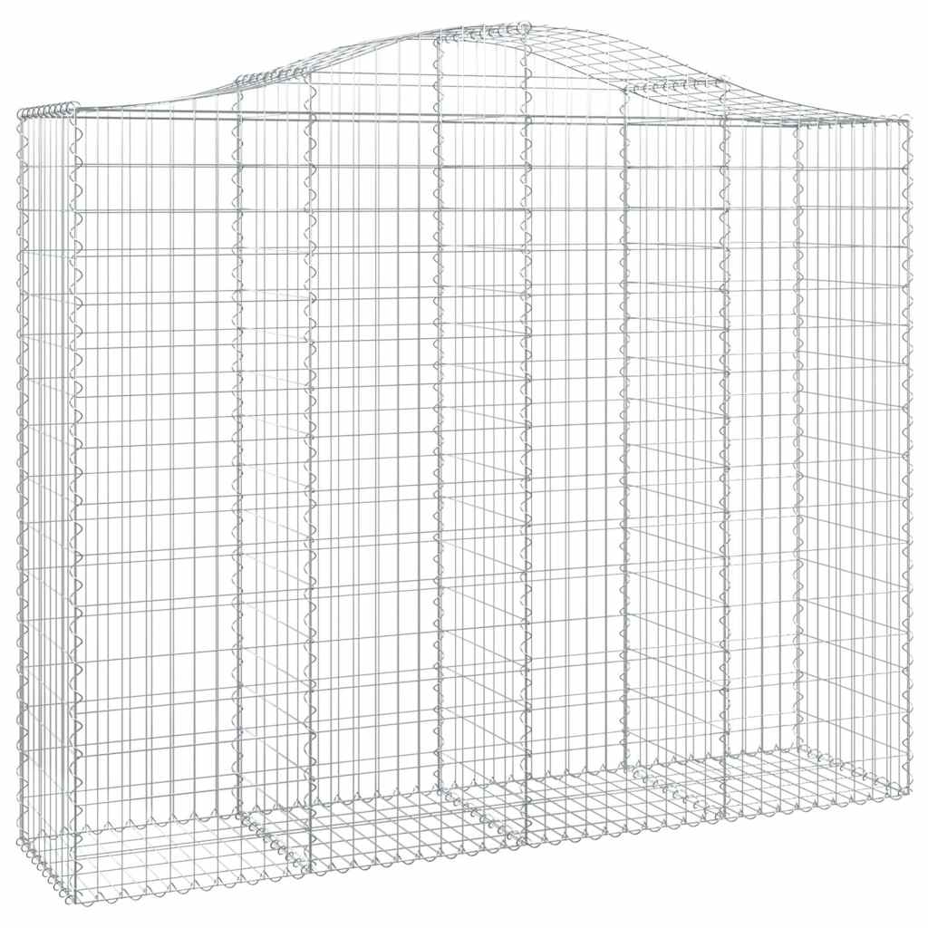 Cesto Gabbione ad Arco 200x50x160/180 cm Ferro Zincato