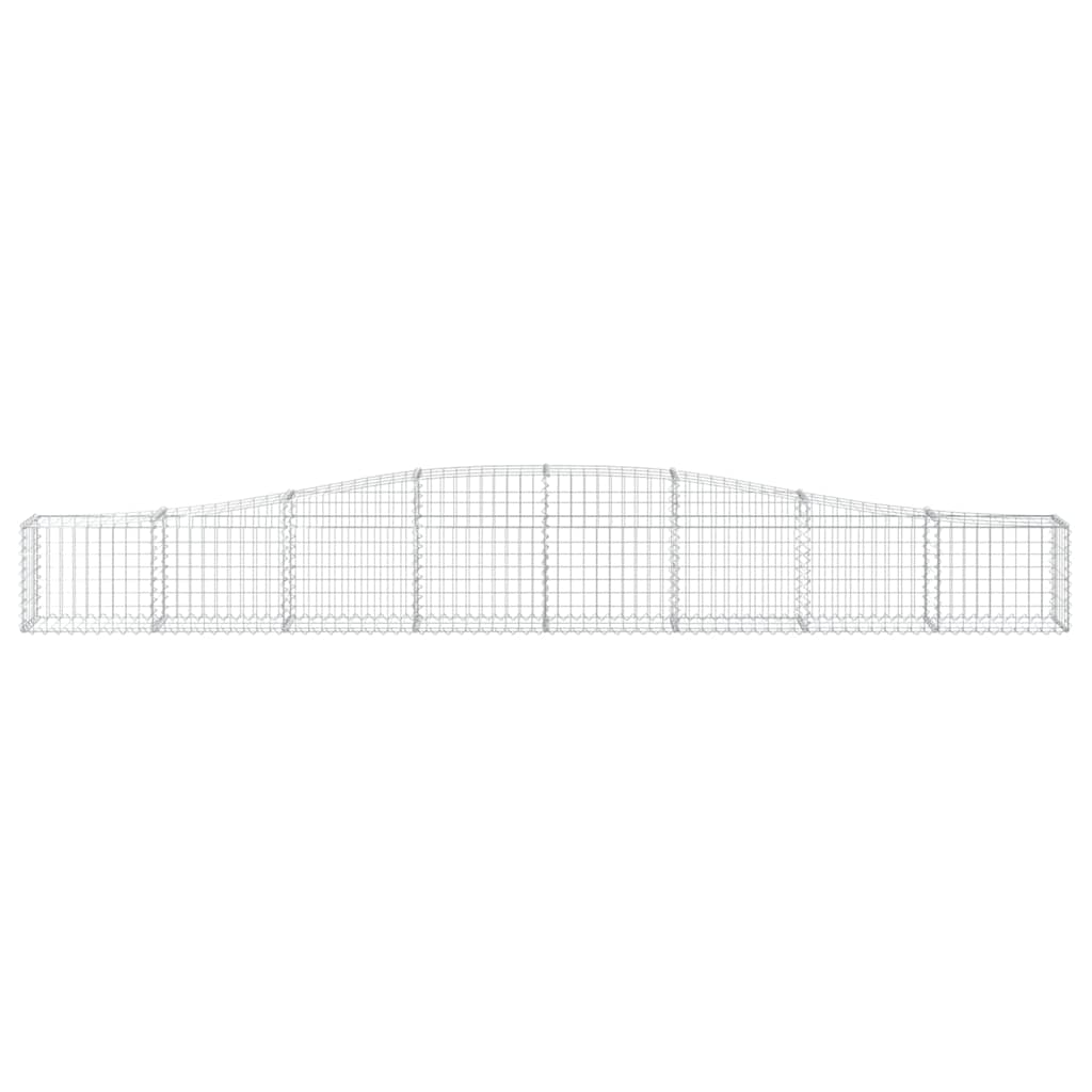 Cesto Gabbione ad Arco 400x30x40/60 cm Ferro Zincato
