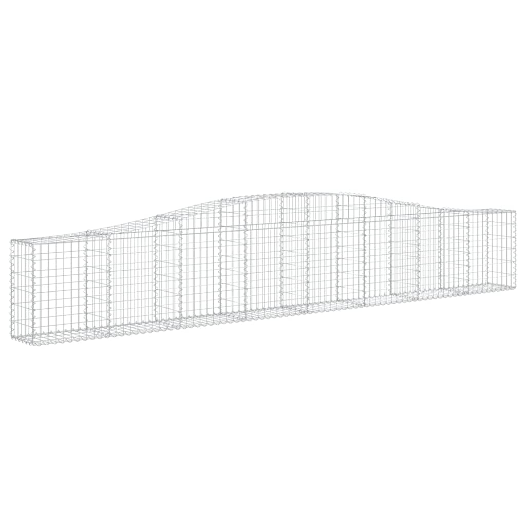 Cesto Gabbione ad Arco 400x30x60/80 cm Ferro Zincato