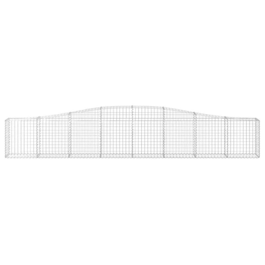 Cesto Gabbione ad Arco 400x30x60/80 cm Ferro Zincato