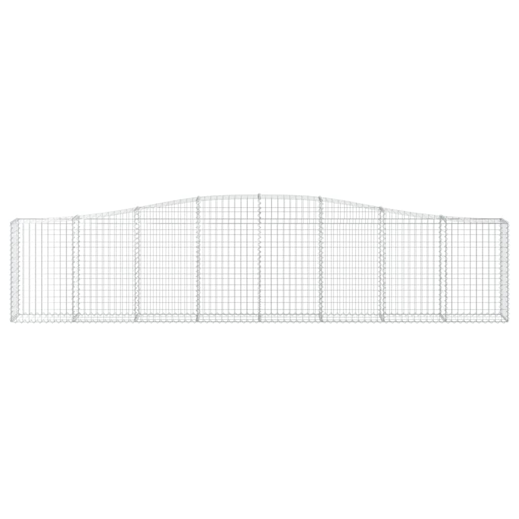 Cesto Gabbione ad Arco 400x30x80/100 cm Ferro Zincato