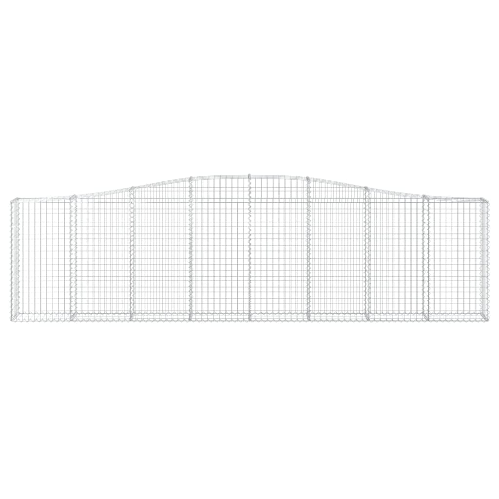 Cesto Gabbione ad Arco 400x30x100/120 cm Ferro Zincato