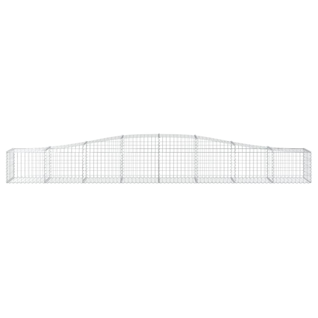 Cesto Gabbione ad Arco 400x50x40/60 cm Ferro Zincato