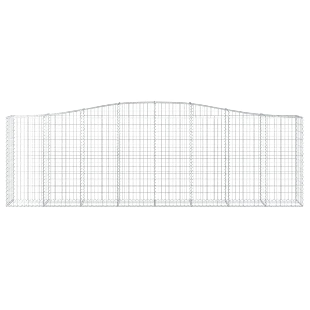 Cesto Gabbione ad Arco 400x50x120/140 cm Ferro Zincato