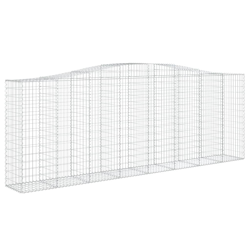 Cesto Gabbione ad Arco 400x50x140/160 cm Ferro Zincato
