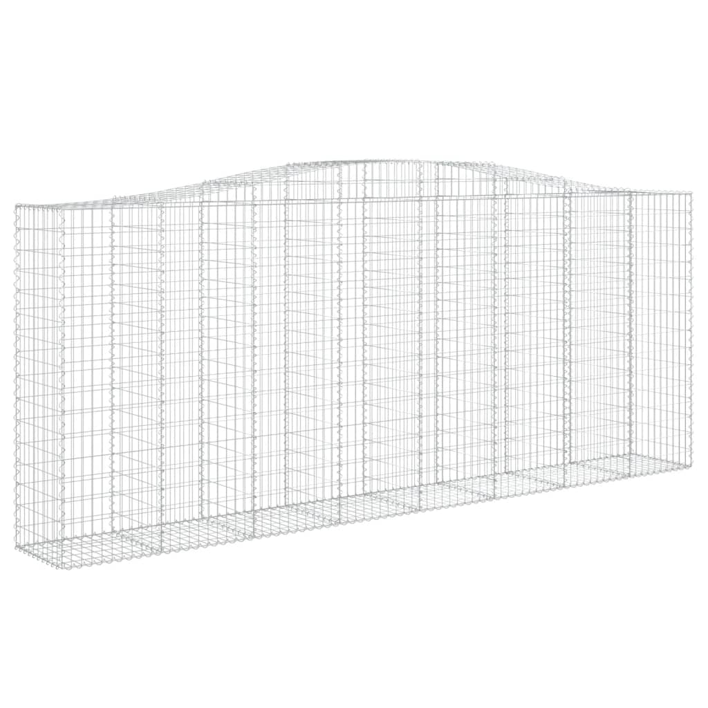 Cesto Gabbione ad Arco 400x50x160/180 cm Ferro Zincato