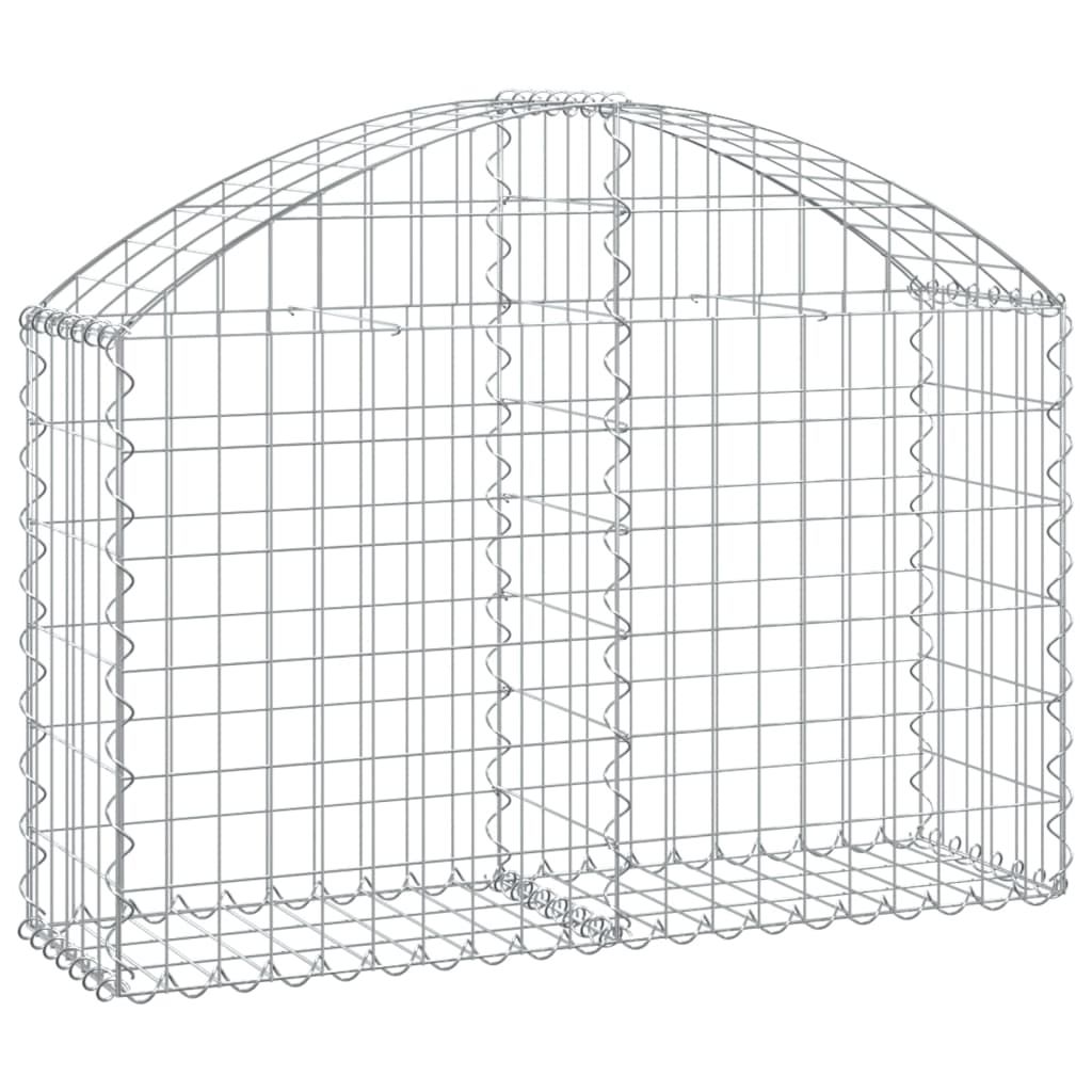 Cesto Gabbione ad Arco 100x30x60/80 cm Ferro Zincato