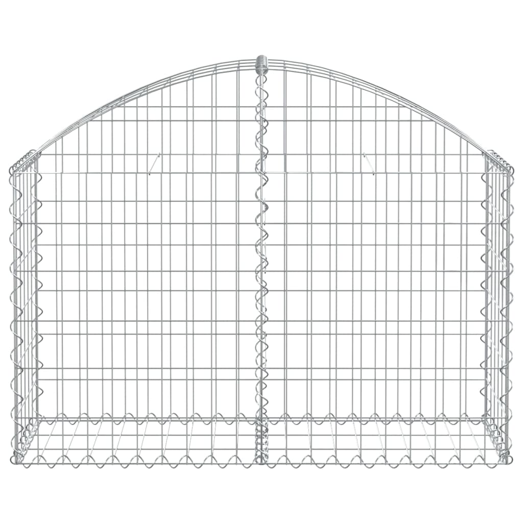 Cesto Gabbione ad Arco 100x30x60/80 cm Ferro Zincato