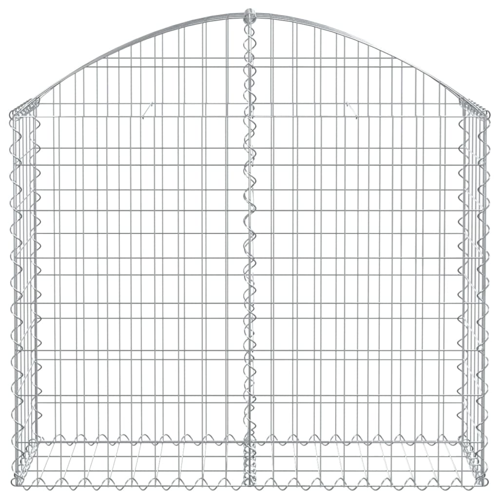 Cesto Gabbione ad Arco 100x30x80/100 cm Ferro Zincato