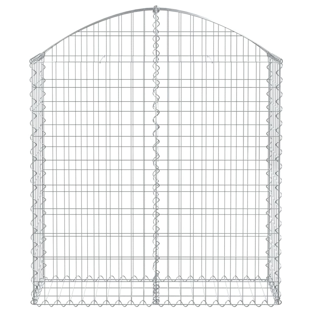 Cesto Gabbione ad Arco 100x30x100/120 cm Ferro Zincato