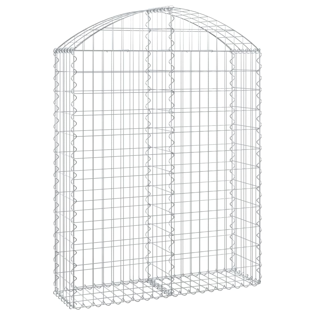 Cesto Gabbione ad Arco 100x30x120/140 cm Ferro Zincato
