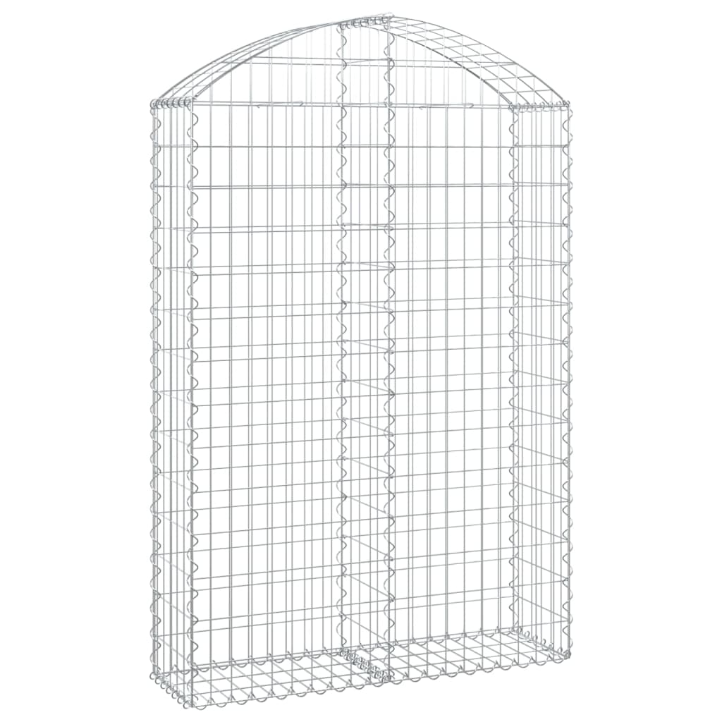 Cesto Gabbione ad Arco 100x30x140/160 cm Ferro Zincato