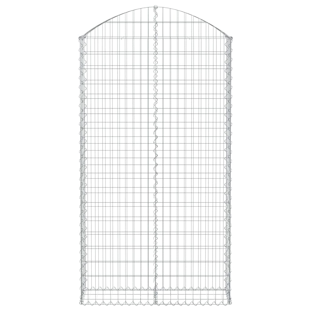 Cesto Gabbione ad Arco 100x30x180/200 cm Ferro Zincato