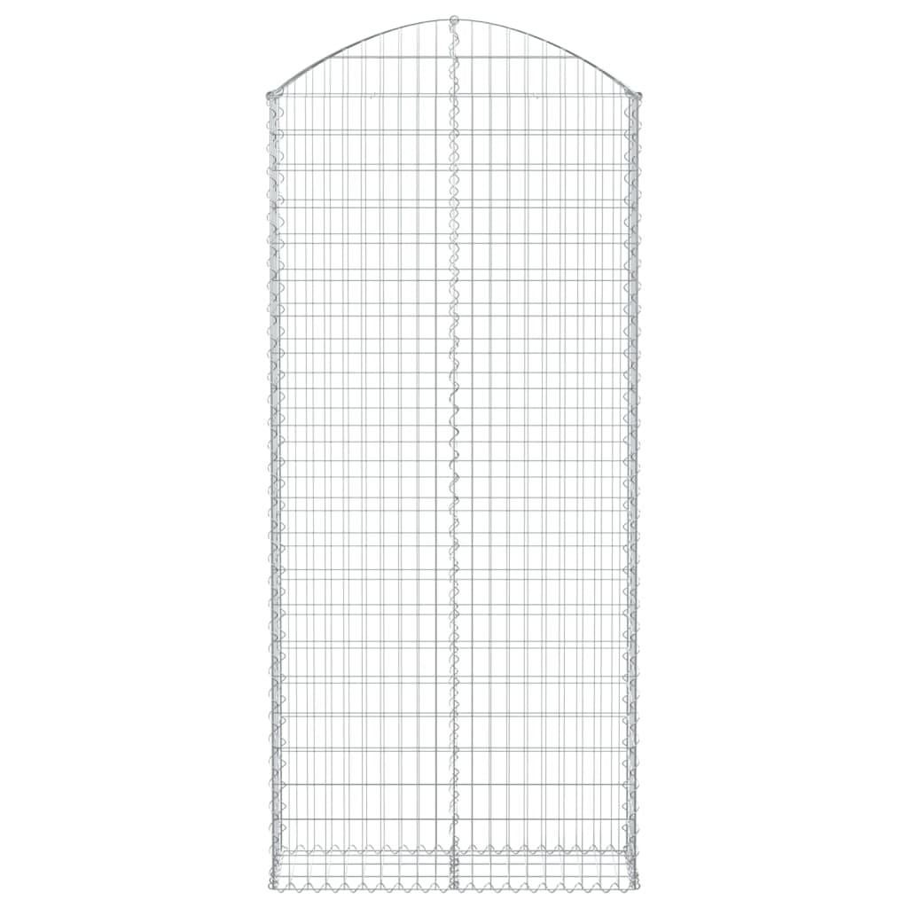 Cesto Gabbione ad Arco 100x30x220/240 cm Ferro Zincato