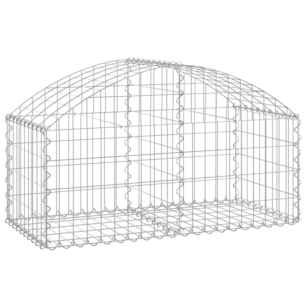 Cesto Gabbione ad Arco 100x50x40/60 cm Ferro Zincato
